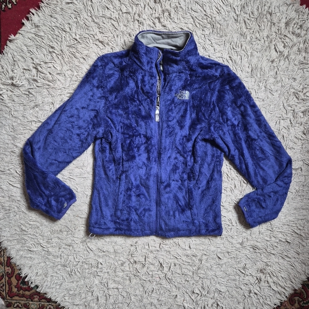 Womens North Face Fuzzy Jacket Zip Up Size Small S Winter Fall Outdoor Hiking ✨️